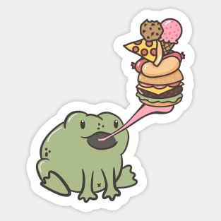 Hungry Frog Sticker